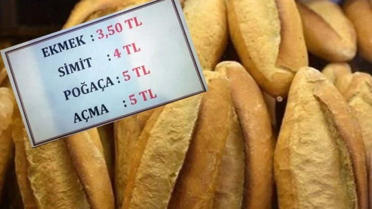 Milas'ta Ekmek 3.50, Simit 4 TL oldu